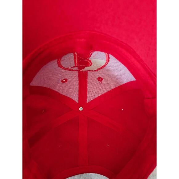 A League of Their Own Rockford Peaches R Baseball Cap Hat Strap Red Embroidered - Picture 7 of 7